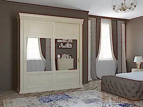 Отдельно стоящий зеркальный шкаф-купе