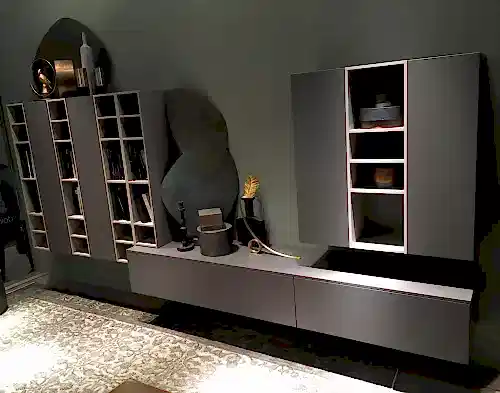 Стенка для гостиной из МДФ в современном стиле