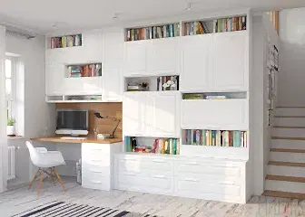 Шкаф в детской с рабочим местом